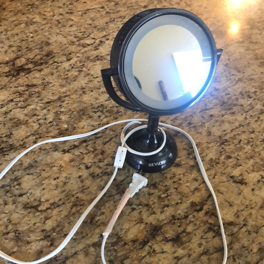 This is a beauty light up mirror